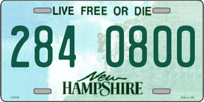 NH license plate 2840800