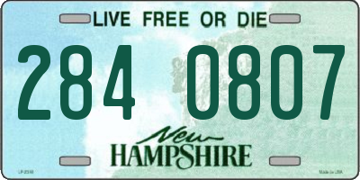 NH license plate 2840807