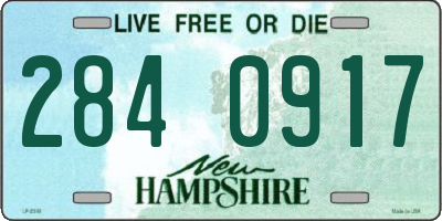 NH license plate 2840917