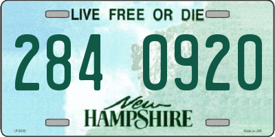 NH license plate 2840920