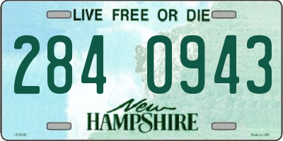 NH license plate 2840943