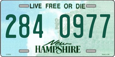 NH license plate 2840977