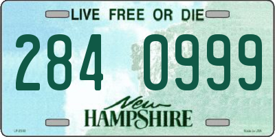 NH license plate 2840999