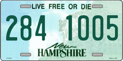 NH license plate 2841005