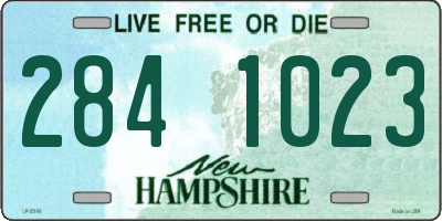 NH license plate 2841023