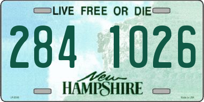 NH license plate 2841026