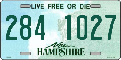 NH license plate 2841027