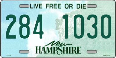 NH license plate 2841030