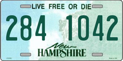 NH license plate 2841042