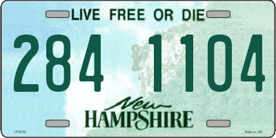 NH license plate 2841104