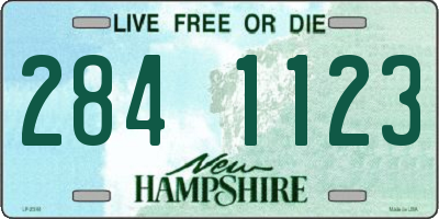 NH license plate 2841123