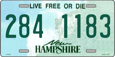 NH license plate 2841183