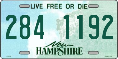 NH license plate 2841192
