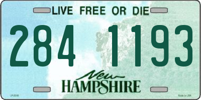 NH license plate 2841193