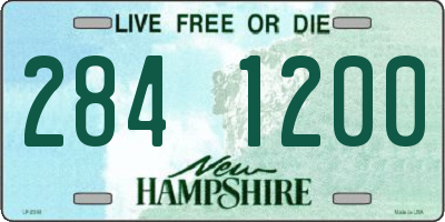 NH license plate 2841200