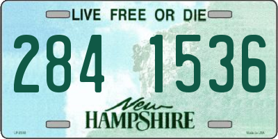 NH license plate 2841536