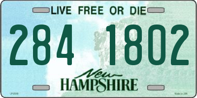 NH license plate 2841802