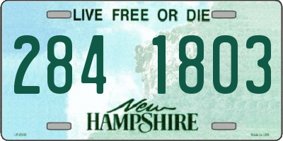 NH license plate 2841803