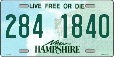 NH license plate 2841840
