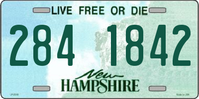 NH license plate 2841842