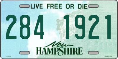 NH license plate 2841921