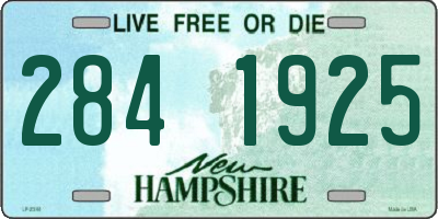 NH license plate 2841925