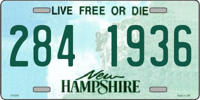NH license plate 2841936