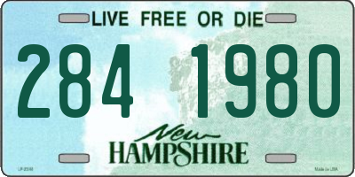 NH license plate 2841980