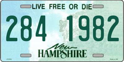 NH license plate 2841982