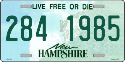 NH license plate 2841985