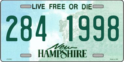 NH license plate 2841998