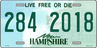 NH license plate 2842018