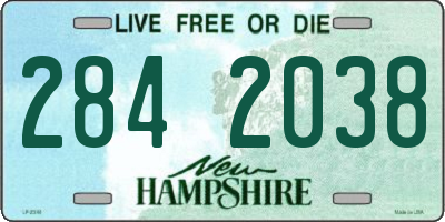 NH license plate 2842038