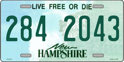 NH license plate 2842043