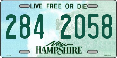 NH license plate 2842058