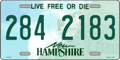 NH license plate 2842183