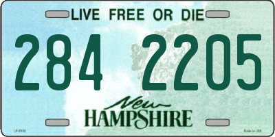 NH license plate 2842205