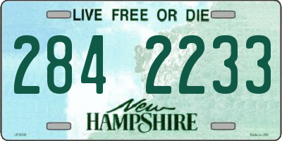 NH license plate 2842233