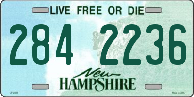 NH license plate 2842236