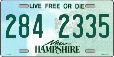 NH license plate 2842335