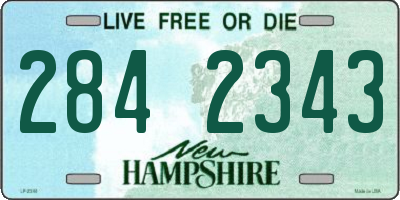 NH license plate 2842343