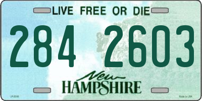 NH license plate 2842603