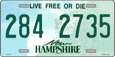 NH license plate 2842735