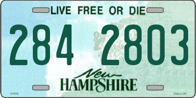 NH license plate 2842803
