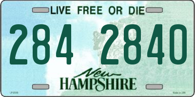 NH license plate 2842840