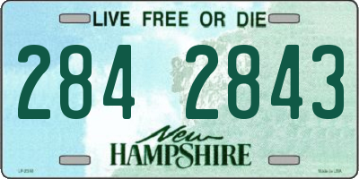 NH license plate 2842843