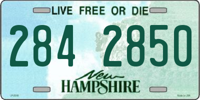 NH license plate 2842850