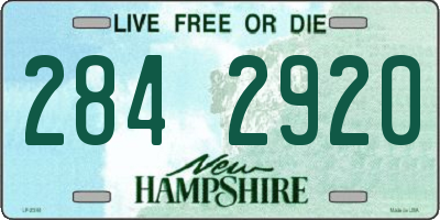 NH license plate 2842920