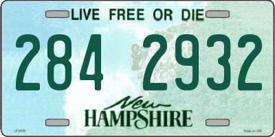 NH license plate 2842932