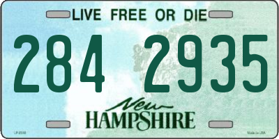 NH license plate 2842935